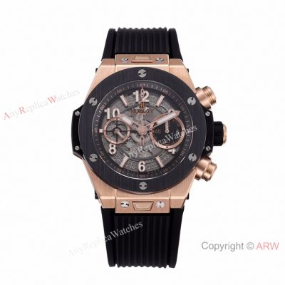 ZF Factory Hublot Unico King hub1280 Watch Ceramic Bezel Rose Gold